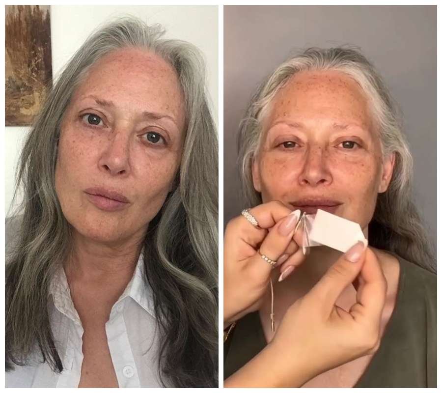 Potret Transformasi Makeup Nenek Ini Bikin Tercengang, Ternyata Cuma Pakai Selotip!