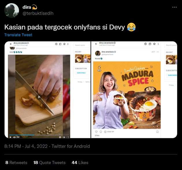 Akun OnlyFans Bocor, Potret Devy Anastasia Masterchef Indonesia Season 9 Seketika Viral, Ternyata Ini Faktanya!