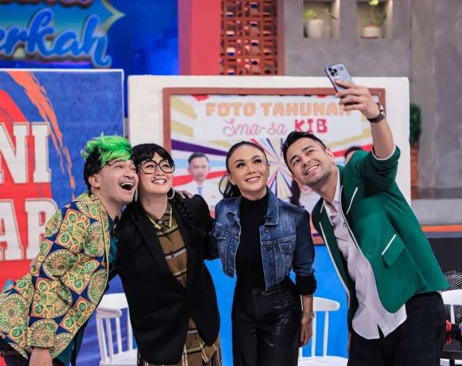 Momen Raffi Ahmad dan Yuni Shara Dipertemukan di Acara TV, Ekspresi Grogi Raffi Ahmad Keliatan Banget!
