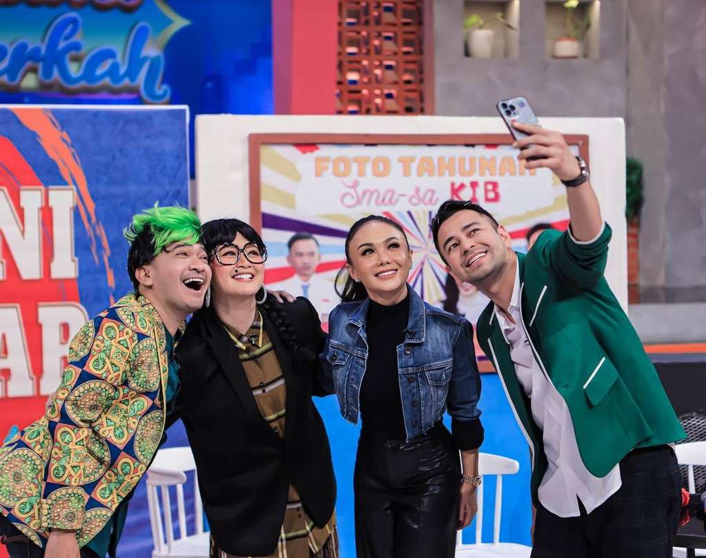 Momen Raffi Ahmad dan Yuni Shara Dipertemukan di Acara TV, Ekspresi Grogi Raffi Ahmad Keliatan Banget!