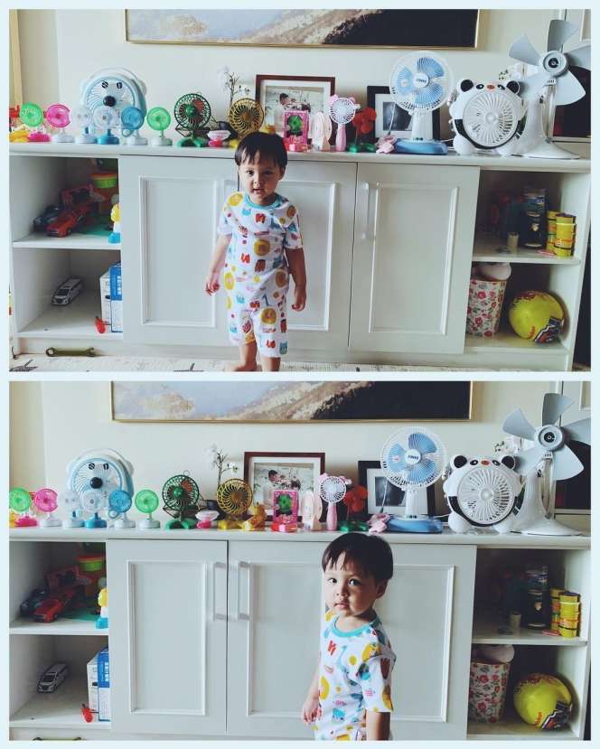 Beda dari Bocah Lain, Potret Anak Tasya Kamila Hobi Koleksi Kipas Angin