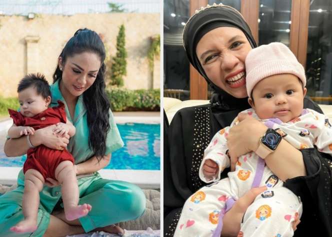 Adu Gaya Nenek Ameena Halilintar, Geni Faruk dan Krisdayanti, Siapa Lebih Kece?