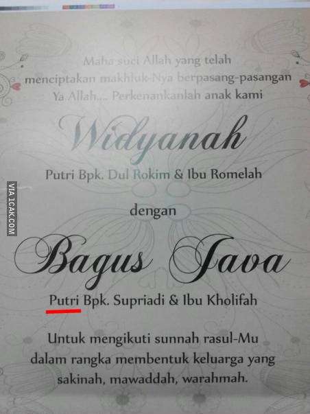 10 Potret Undangan Pernikahan Ini Bikin Gagal Paham, Harus Mikir Dua Kali!