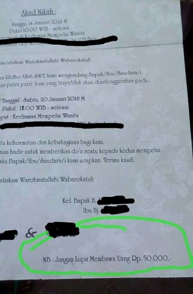 10 Potret Undangan Pernikahan Ini Bikin Gagal Paham, Harus Mikir Dua Kali!