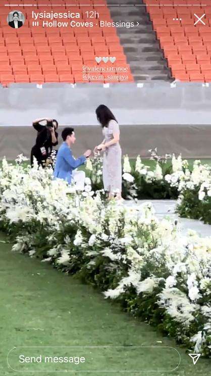 Potret Kevin Sanjaya Lamar Valencia Tanoesoedibjo di Stadion JIS