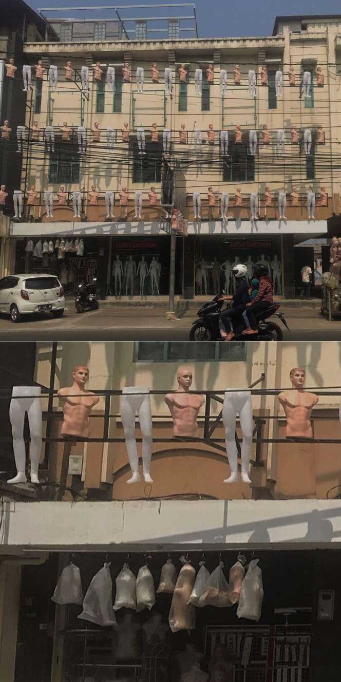 8 Potret Benda di Depan Toko Ini Bikin Kaget, Penampakannya Bikin Jantungan!