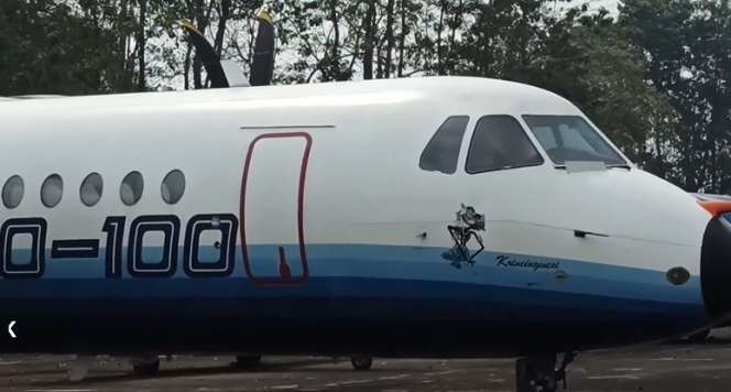 Masih Ingat Pesawat N250 Gatotkaca Buatan BJ Habibie? Potret Penampakannya Terbengkalai di Bandung