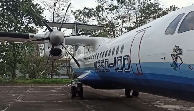 Masih Ingat Pesawat N250 Gatotkaca Buatan BJ Habibie? Potret Penampakannya Terbengkalai di Bandung