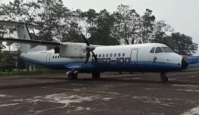 Masih Ingat Pesawat N250 Gatotkaca Buatan BJ Habibie? Potret Penampakannya Terbengkalai di Bandung
