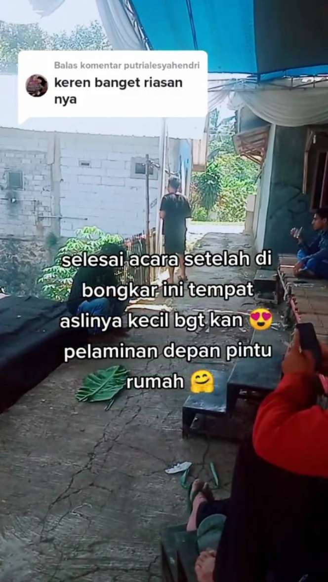 Transformasi Dekorasi Pernikahan di Gang Sempit, Hasilnya Bikin Melongo!