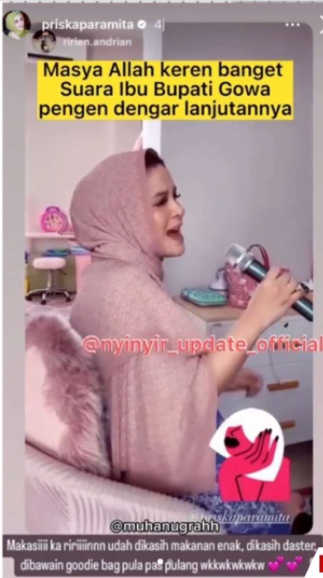 8 Potret Istri Bupati Gowa yang Viral Cantik & Bersuara Merdu, Ternyata Jebolan Ajang ini
