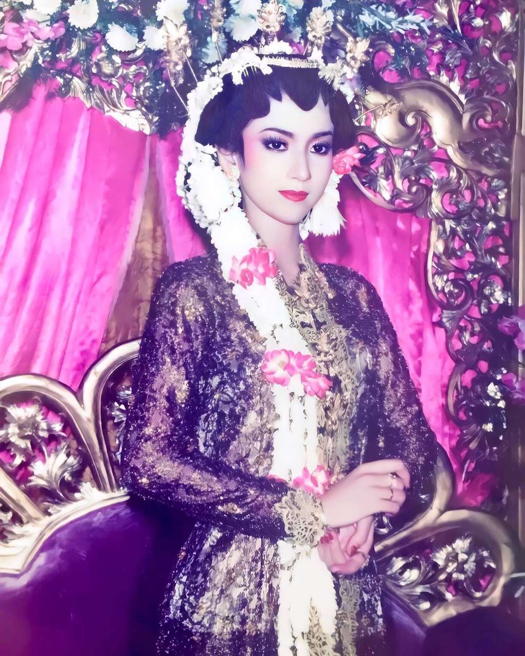 10 Potret Lawas Ibu Kombes Heni Tania saat Jadi Pengantin, Barbie Tercantik di Zamannya!