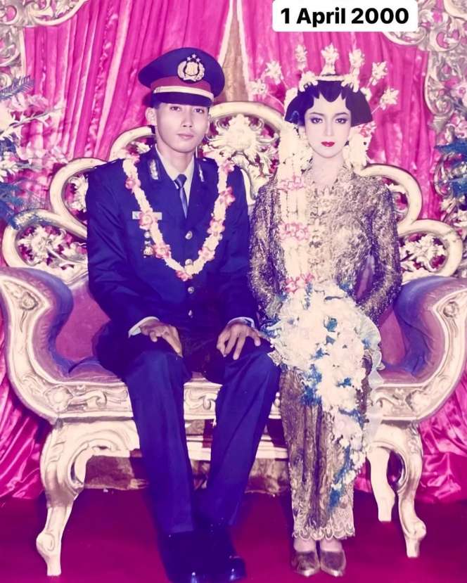 10 Potret Lawas Ibu Kombes Heni Tania saat Jadi Pengantin, Barbie Tercantik di Zamannya!