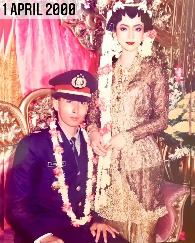 10 Potret Lawas Ibu Kombes Heni Tania saat Jadi Pengantin, Barbie Tercantik di Zamannya!