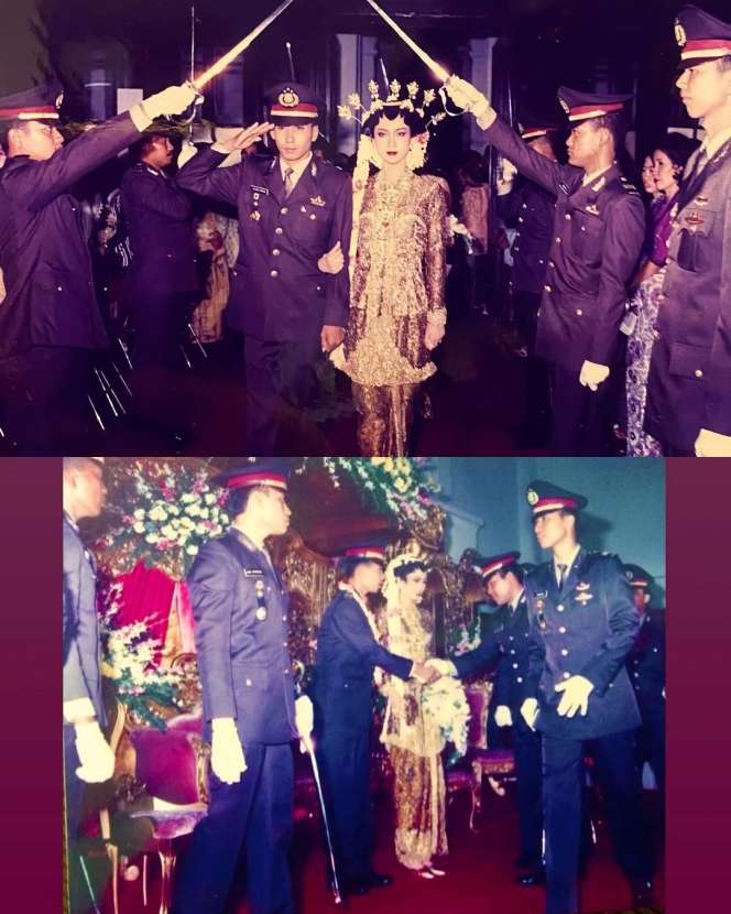 10 Potret Lawas Ibu Kombes Heni Tania saat Jadi Pengantin, Barbie Tercantik di Zamannya!