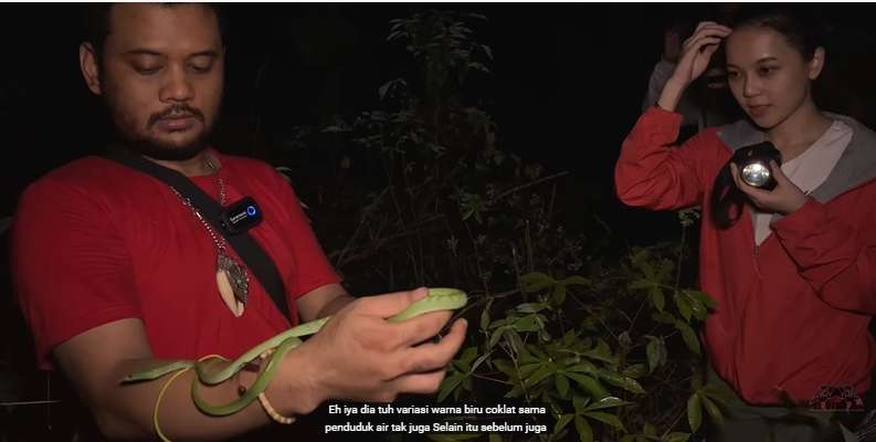 Panji Petualang Rekam Sosok Hantu Pocong Saat Berburu Ular di Hutan, Wujudnya Ngeri!