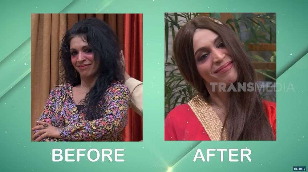 10 Potret Kak Jill Di-make Over Bak Artis India, Aslinya Cantik Banget, Raffi Ahmad Tercengang!
