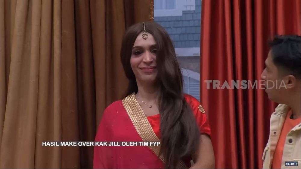 10 Potret Kak Jill Di-make Over Bak Artis India, Aslinya Cantik Banget, Raffi Ahmad Tercengang!