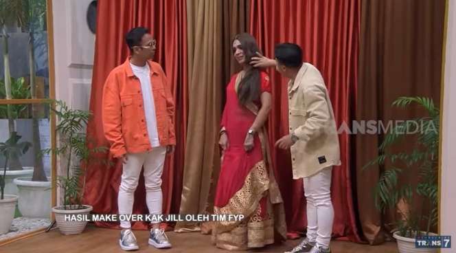 10 Potret Kak Jill Di-make Over Bak Artis India, Aslinya Cantik Banget, Raffi Ahmad Tercengang!