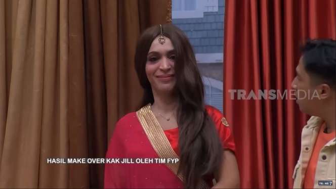 10 Potret Kak Jill Di-make Over Bak Artis India, Aslinya Cantik Banget, Raffi Ahmad Tercengang!