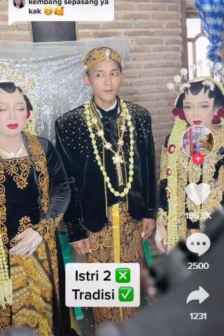 Viral Pria Nikahi 2 Wanita Cantik Sekaligus, Disangka Poligami, Faktanya Bikin Salut!