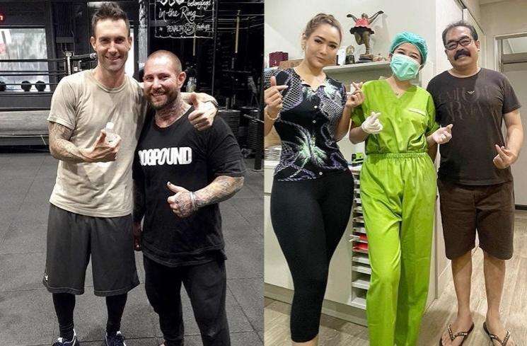 Potret Adu Gaya Adam Levine VS Adam Suseno 
