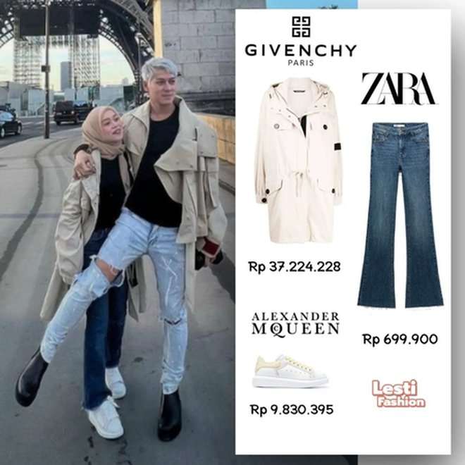 Perbandingan Harga Fashion Rizky Billar dan Lesti, Bak Bumi dan Langit!