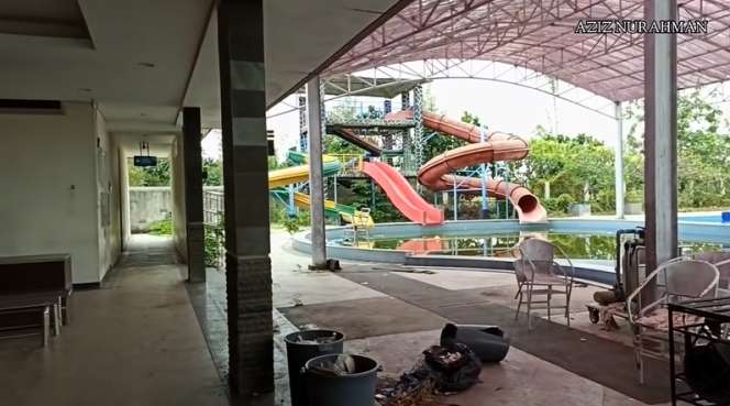 10 Potret Ngerinya Wahana Air `Perenggut Nyawa` yang Terbengkalai Usai Menelan Korban, Kolam Renang Berdarah!