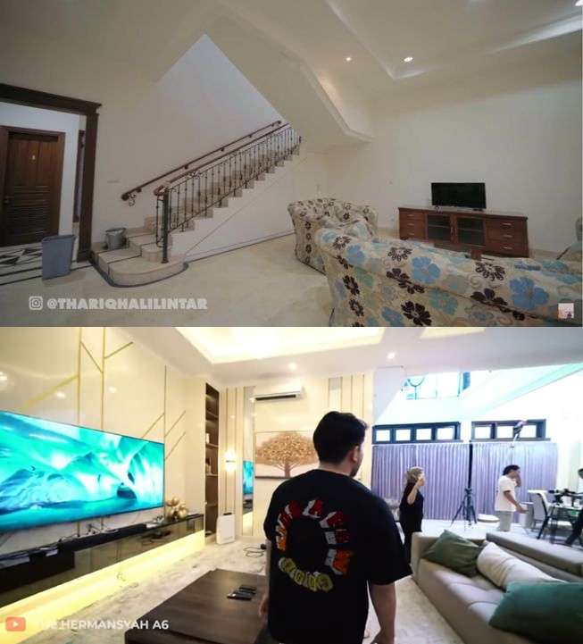 Potret Rumah Thariq Halilintar Sebelum VS Sesudah Renovasi, Bak Bumi & Langit, Kini Megah dan Modern Abis!
