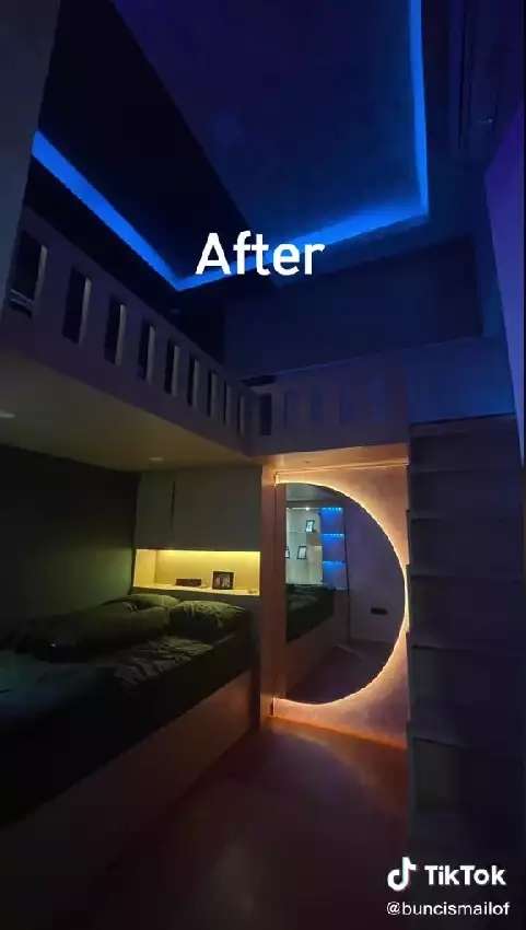 10 Transformasi Kamar Kumuh & Sempit, Jadi Mewah Bertingkat Mirip di Pinterest, Keren!
