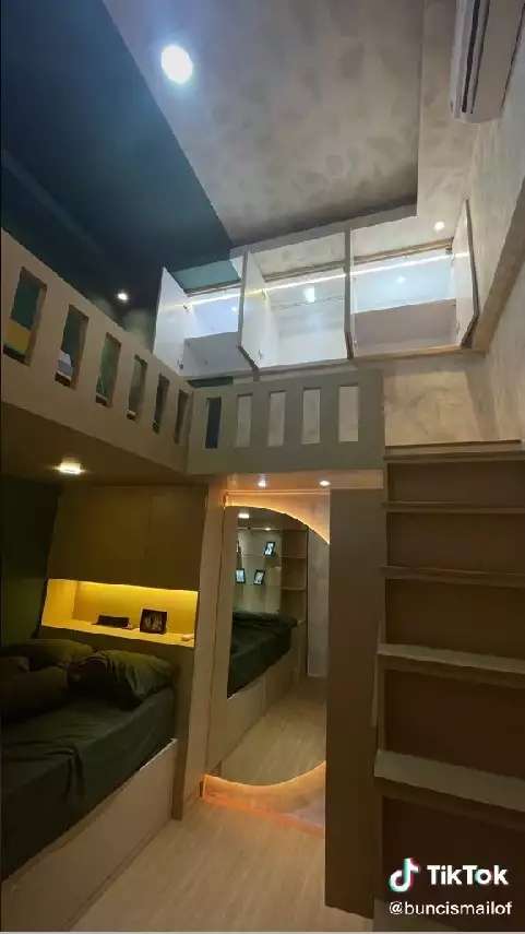 10 Transformasi Kamar Kumuh & Sempit, Jadi Mewah Bertingkat Mirip di Pinterest, Keren!
