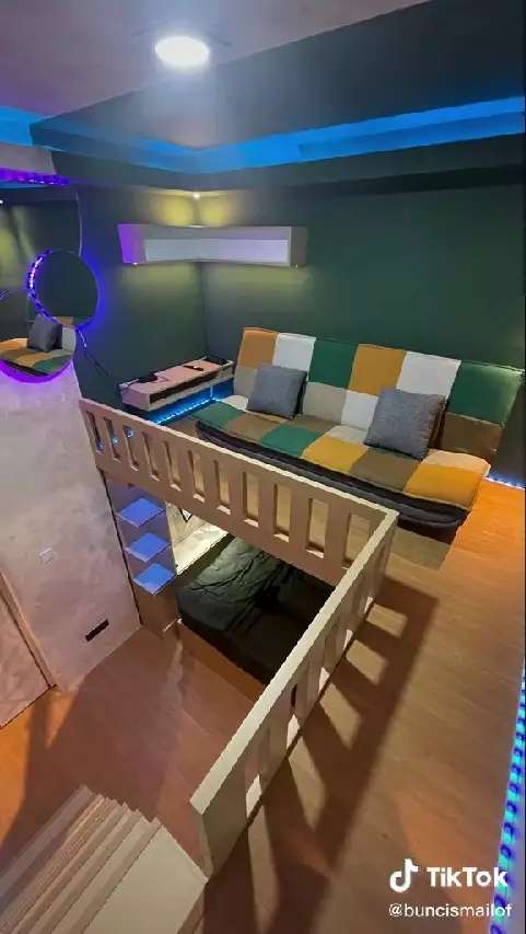10 Transformasi Kamar Kumuh & Sempit, Jadi Mewah Bertingkat Mirip di Pinterest, Keren!