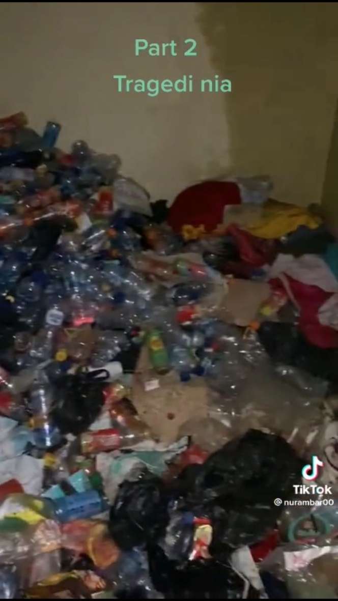 Viral Kamar Kos Dipenuhi Sampah Menggunung dan Menjijikan Bak Bantar Gebang : Padahal Orangnya Cantik!