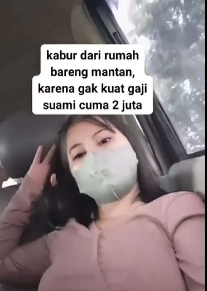 Wanita Ini Pilih Kabur Bareng Mantan Pacar Usai Ngeluh Suami Bergaji UMR, Netizen: `Demi Konten Rela Umbar Aib`