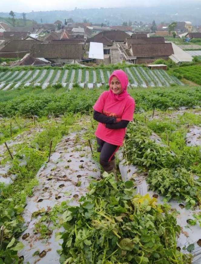 Potret Rumah Biduan `Hot` Novi Listiana yang Kini Hijrah, Pilih Banting Setir jadi Petani!