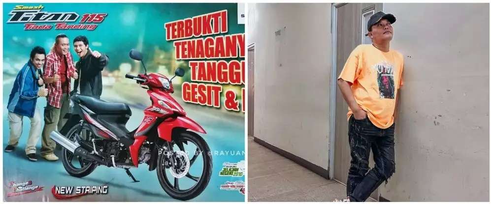 Potret Dulu dan Kini Seleb Bintang Iklan Motor Jadul, Paras Komeng Bikin Pangling, Ternyata Gagah Banget!