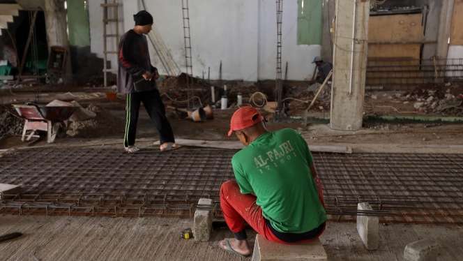 FOTO: Masjid Jami Al Fajri Replika Masjid Biru Turki, Ada di Pasar Minggu