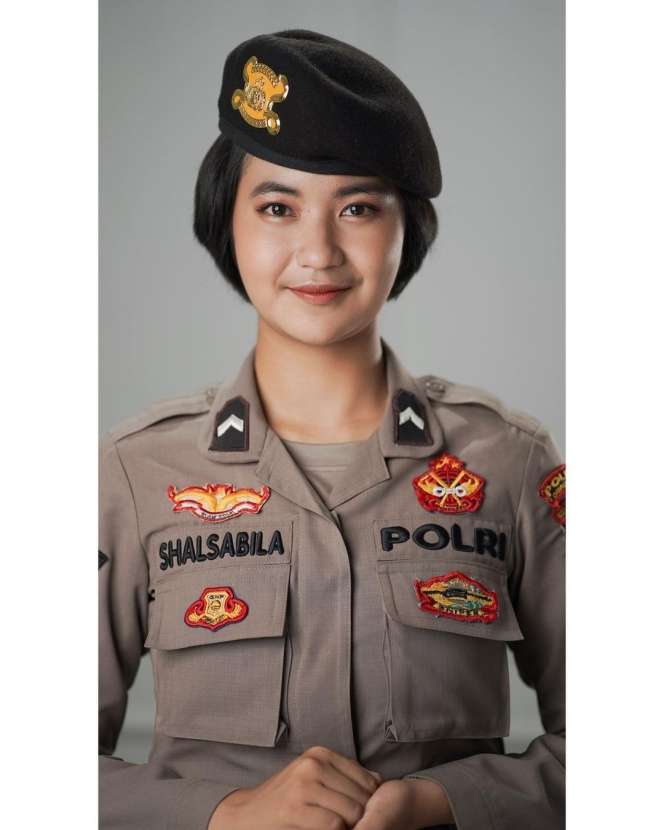 Potret Shalsabila Lestari Polwan Cantik yang Viral, Puteri Indonesia NTB 2020