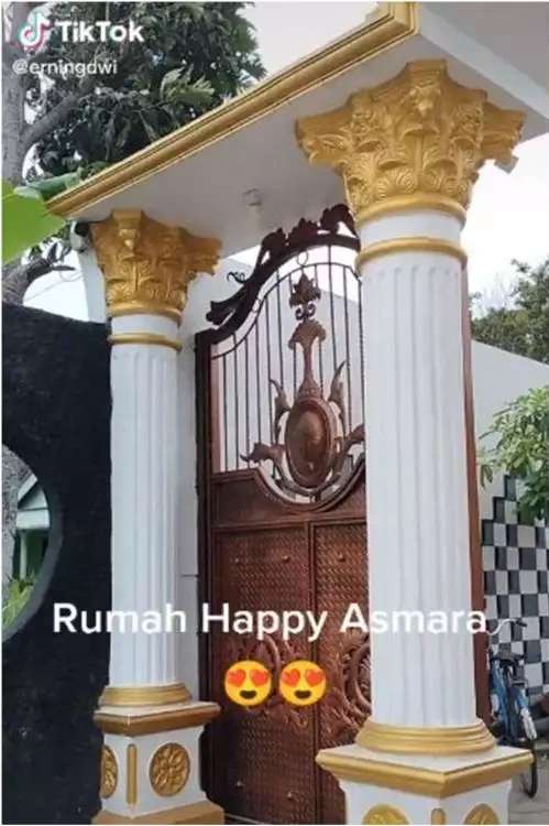 Terungkap! 9 Potret Rumah Happy Asmara yang Sangat Megah Bak Istana, Besar & Semua Emas!