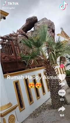 Terungkap! 9 Potret Rumah Happy Asmara yang Sangat Megah Bak Istana, Besar & Semua Emas!