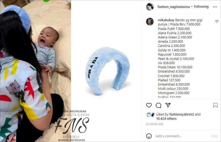 Sederet Penampakan Bando Nagita Slavina yang Harganya Bikin Tercengang!
