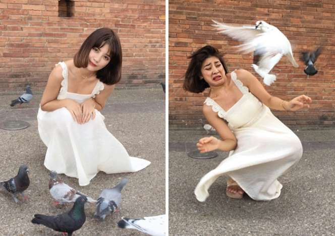 15 Potret Ekspektasi VS Realita di Balik Konten Selebgram, Terakhir Konyol Banget, Bikin Ngakak!