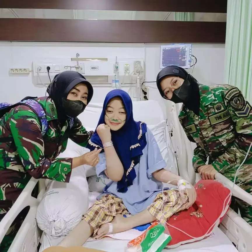 10 Potret Sedih TNI Rizka Nurjanah Sebelum Meninggal Gegara Tumor Otak, Kondisinya