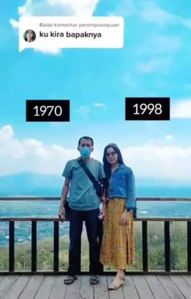 Dikira Bapak Ternyata Suaminya, Viral Pasangan Beda Usia 28 Tahun, Lihat 8 Potretnya Bikin Netizen Julid