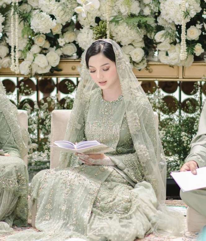 Masyaallah, Cantiknya Glenca Chysara Saat Gelar Pengajian Sebelum Nikah!