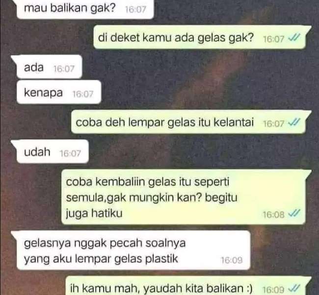 10 Chat WhatsApp Mantan Ajak Balikan, Endingnya Bikin Ngelus Dada!