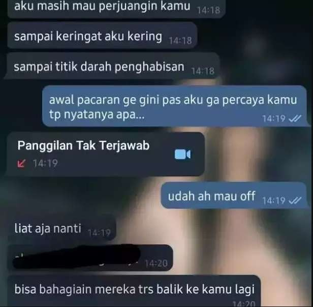 10 Chat WhatsApp Mantan Ajak Balikan, Endingnya Bikin Ngelus Dada!