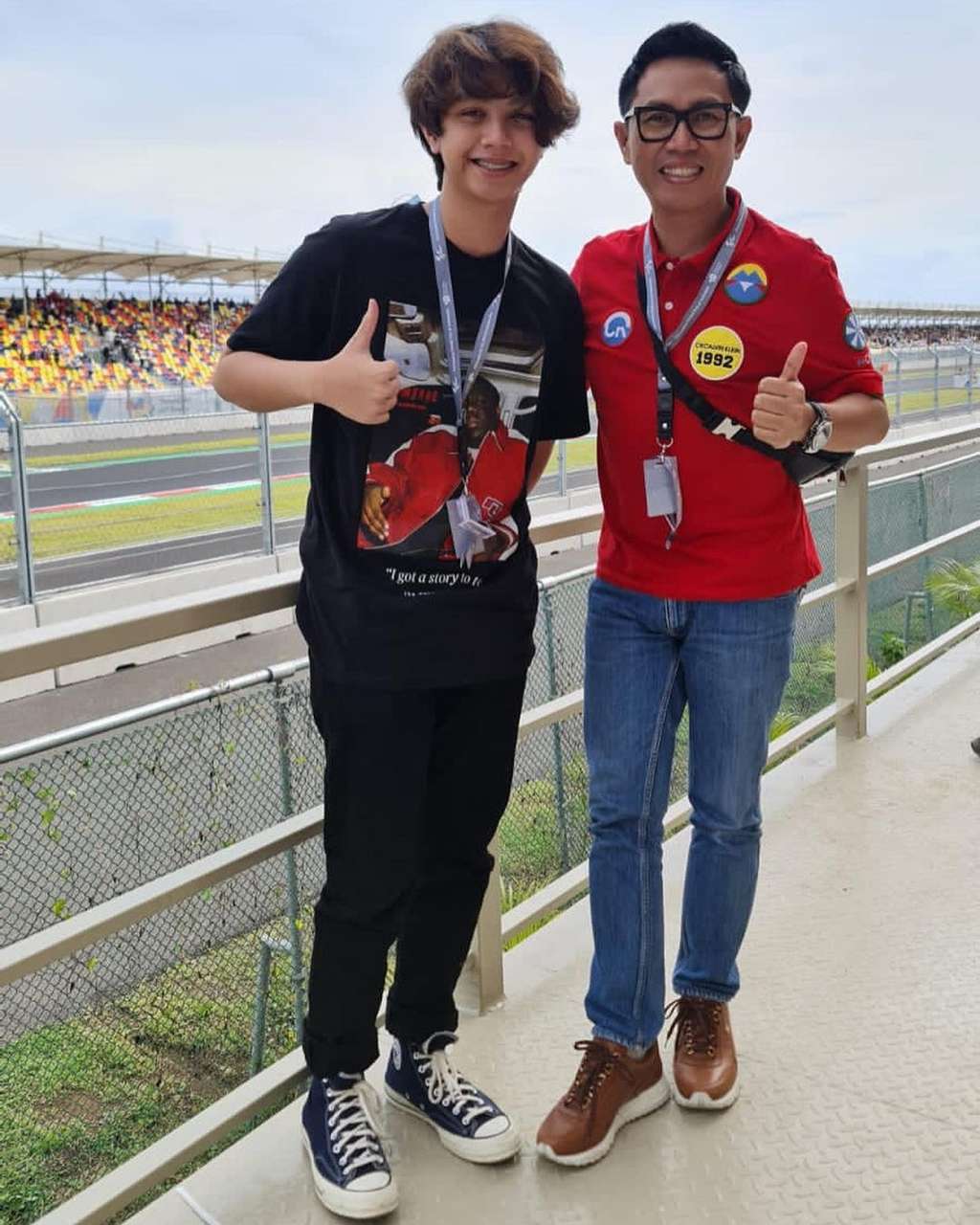 Potret Cannavaro Adrevi Anak Bungsu Eko Patrio Berparas Bule, Pernah Dikira pembalap MotoGP