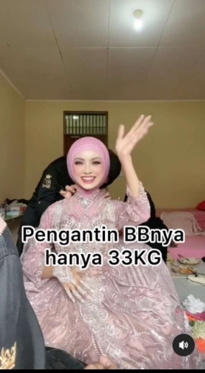 Viral Potret Pengantin Beratnya Hanya 33 Kg, MUA Bantu Agar Tampil Berisi, Hasilnya Bikin Pangling!