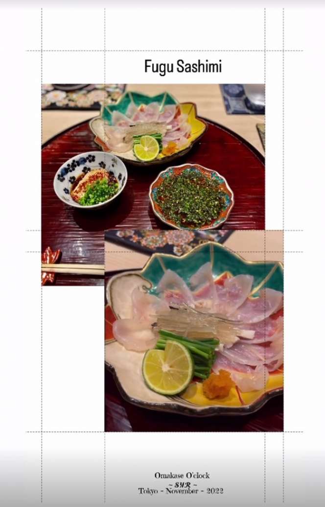 Potret Dinner ala Syahrini dan Reino Barack di Jepang, Makan Ikan Beracun